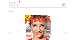 Desktop Screenshot of fame-agency.com
